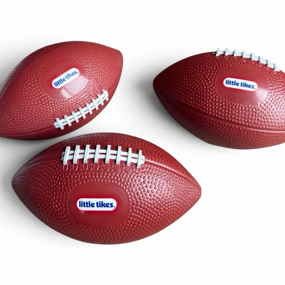 Little Tikes Mini Replacement Football Balls x 3 Soft Easy Grip